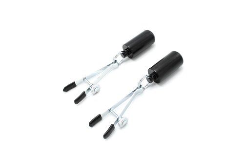 Adjustable Nipple Clamps with 2x100g Weights – Luxurious Pleasure