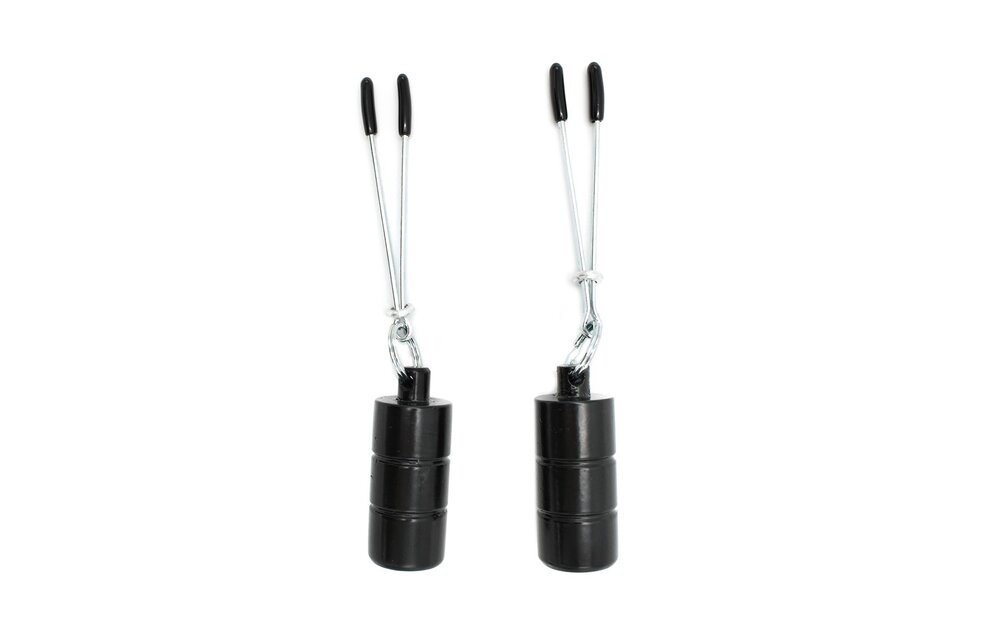 Nipple Clamps Weighted with 2 x 100g Weights | Intense Pleasure