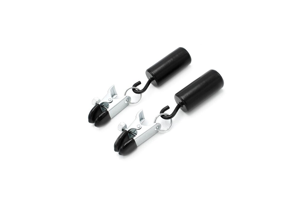 Adjustable Nipple Clamps with 2x100g Weights - Luxury Stimulation