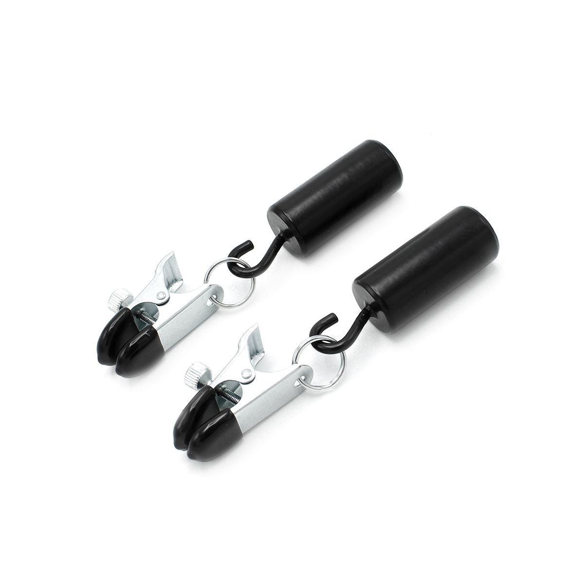 Adjustable Nipple Clamps with 2x100g Weights - Luxury Stimulation