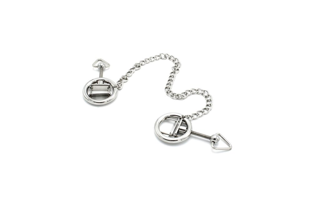 Nippelklemmen Ringe Verschraubt mit Kette – Verstellbar & Sinnlich