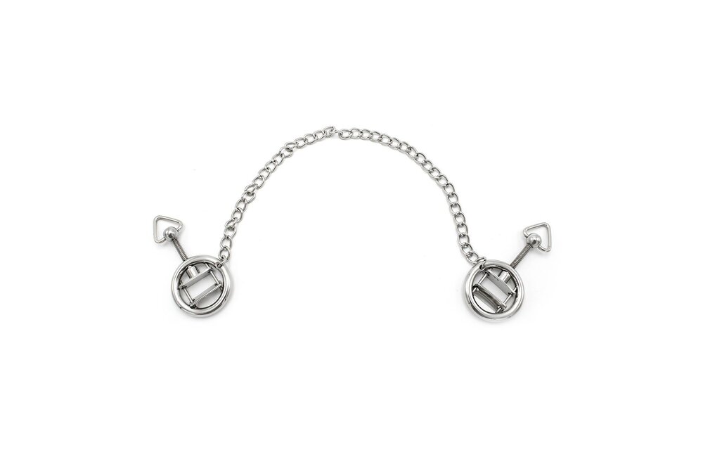 Nippelklemmen Ringe Verschraubt mit Kette – Verstellbar & Sinnlich