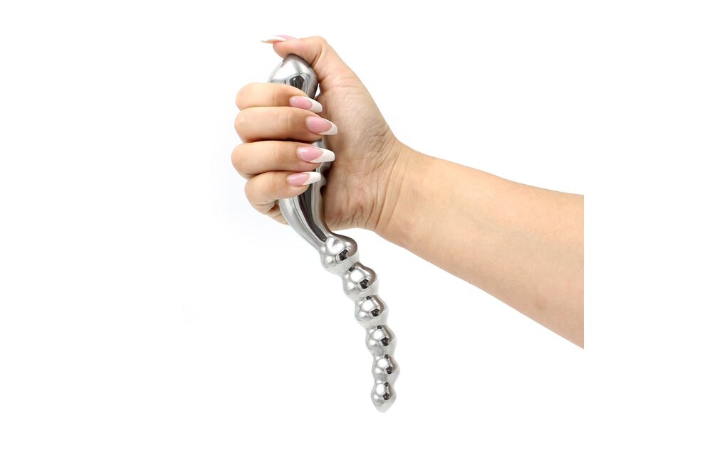Stalen Dildo Gebogen