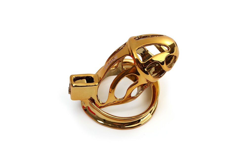 SEVANDA Goldener Harnröhren-Keuschheitskäfig – Luxuriöses BDSM-Accessoire
