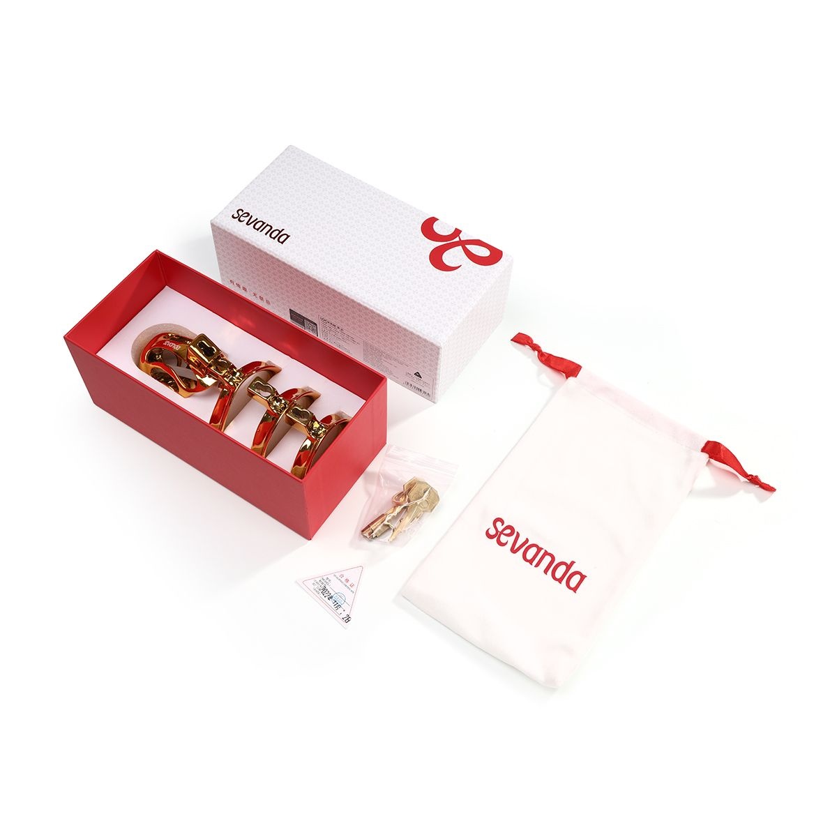 SEVANDA Gouden Urethrale Kuisheidskooi – Luxe BDSM Accessoire