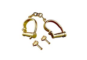 Gold Deluxe Love Slave Handcuffs – Luxury BDSM Accessory