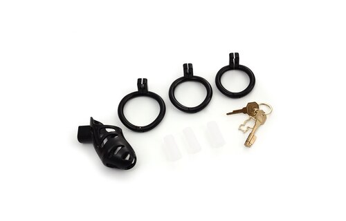 SEVANDA Black Plastic Penis Chastity Cage – Comfort & Control