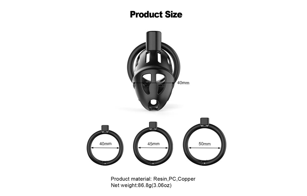 SEVANDA Zwarte Plastic Penis Kuisheidskooi – Comfort & Controle