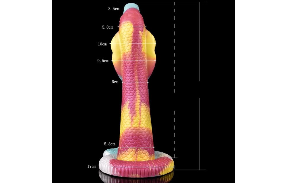 Dildo Monstar 4 Kleureneffect Cobra 39 cm - Kiotos BEAST