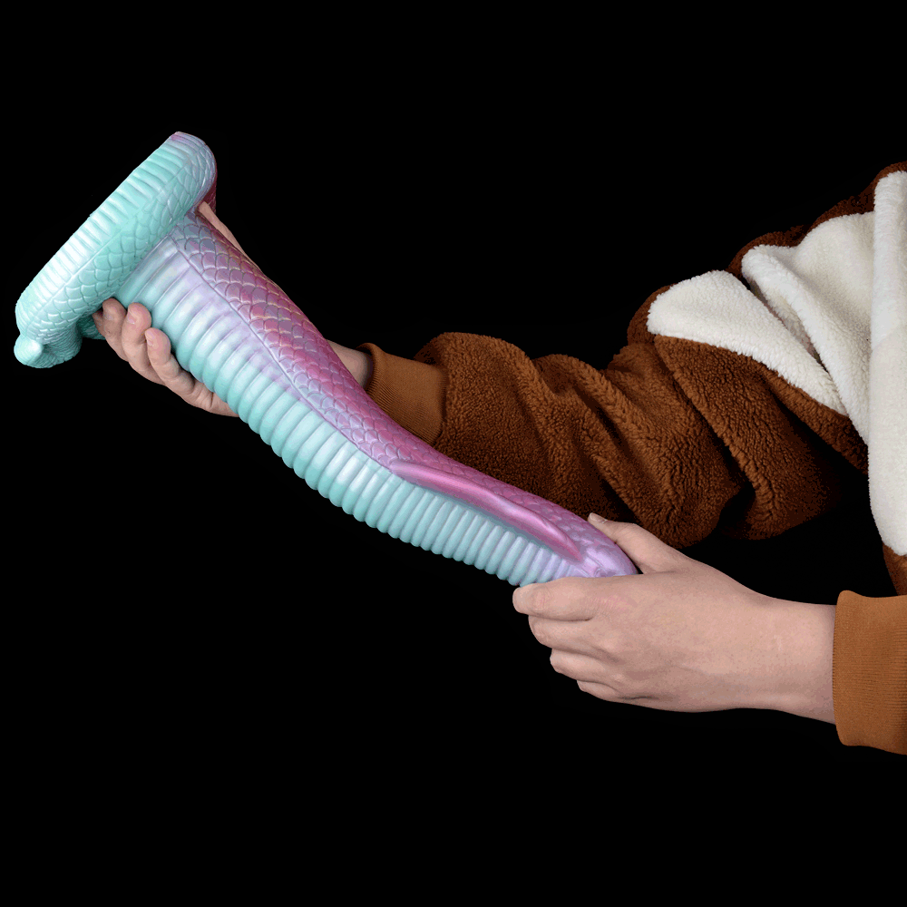 Dildo Monstar 3 Kleureneffect Cobra 39 cm - Realistisch & Soft
