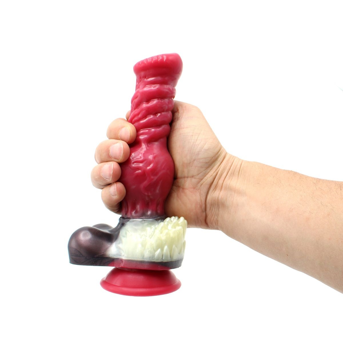 Monstar 3 Colour Effect Mini Monster 21.2 cm Dildo - Silicone