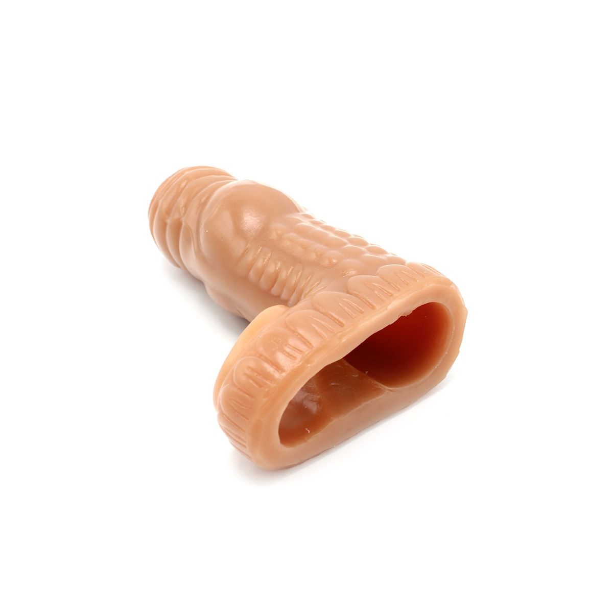 Monstar Penis Sleeve Zähne Hautfarben 13,5 cm – Weich & Realistisch