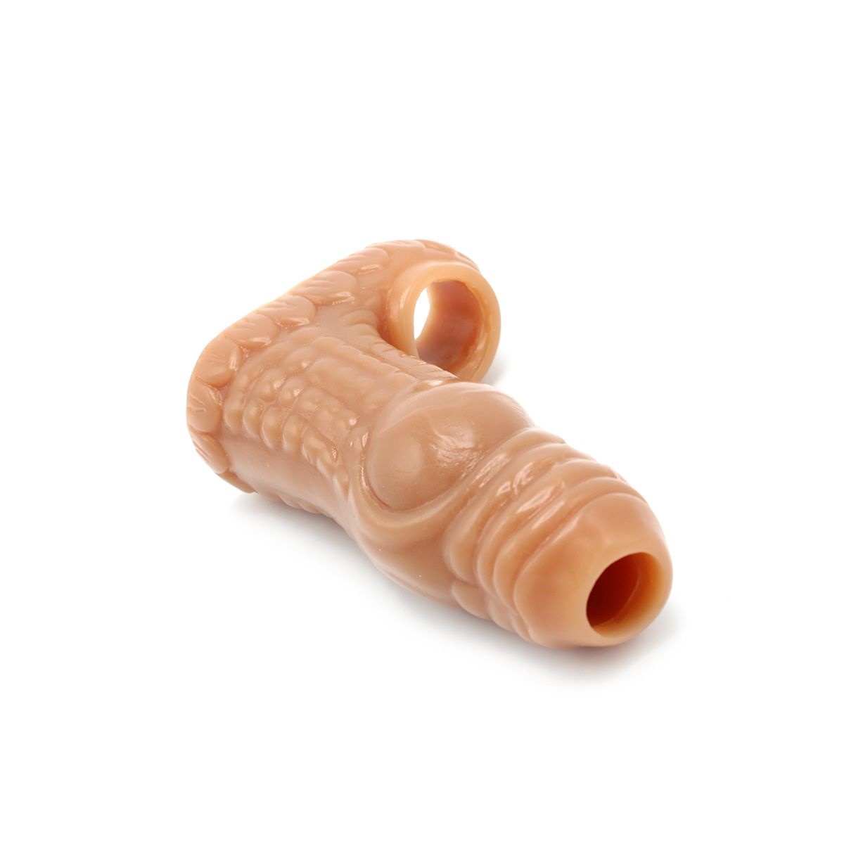 Monstar Penis Sleeve Zähne Hautfarben 13,5 cm – Weich & Realistisch