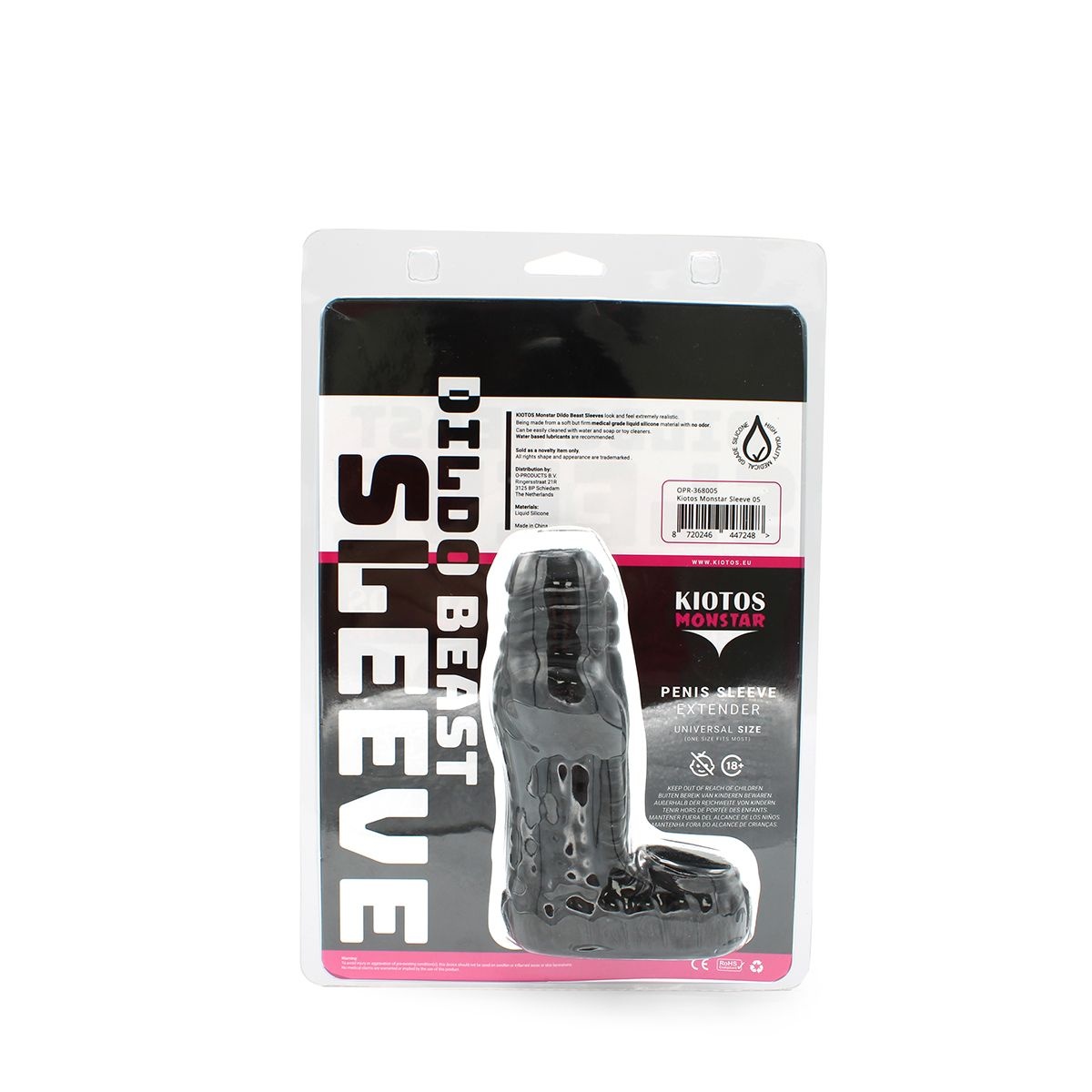 Penis Sleeve Monstar Teeth Black