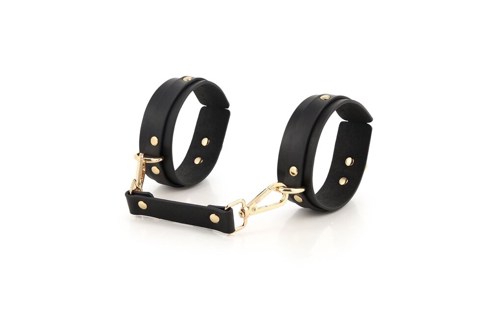 BDSM Fancy 9 Item Kit Zwart – Luxe Vegan PU Leder Kit