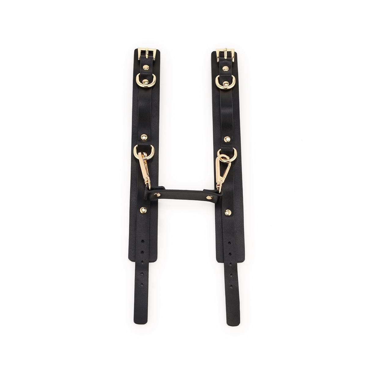 BDSM Fancy 9 Item Kit Schwarz – Luxuriöses veganes PU-Leder-Set