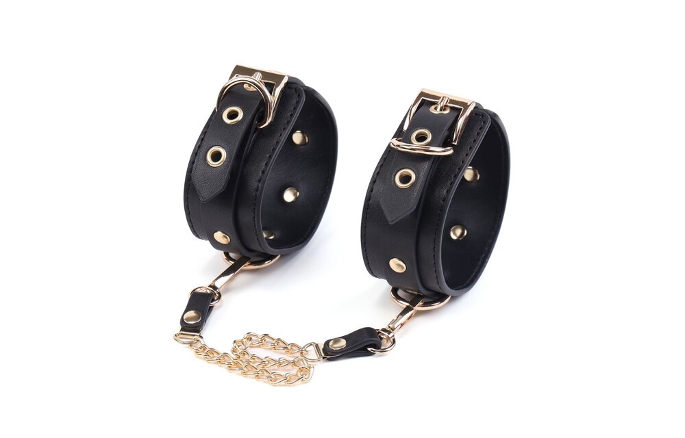 BDSM Deluxe Kit Zwart – 5-Delige Vegan PU Leder Set