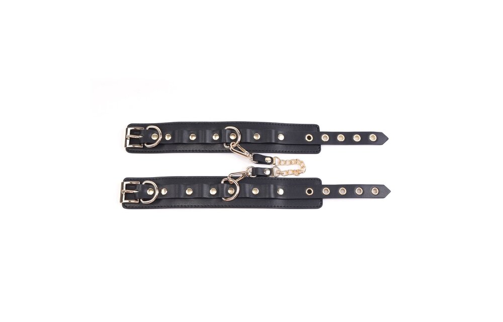 BDSM Deluxe Kit Zwart – 5-Delige Vegan PU Leder Set