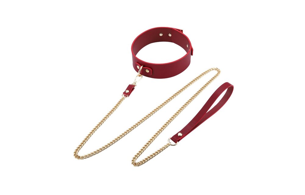 BDSM Kit Deluxe Rood – 5-delige Vegan Leather Set