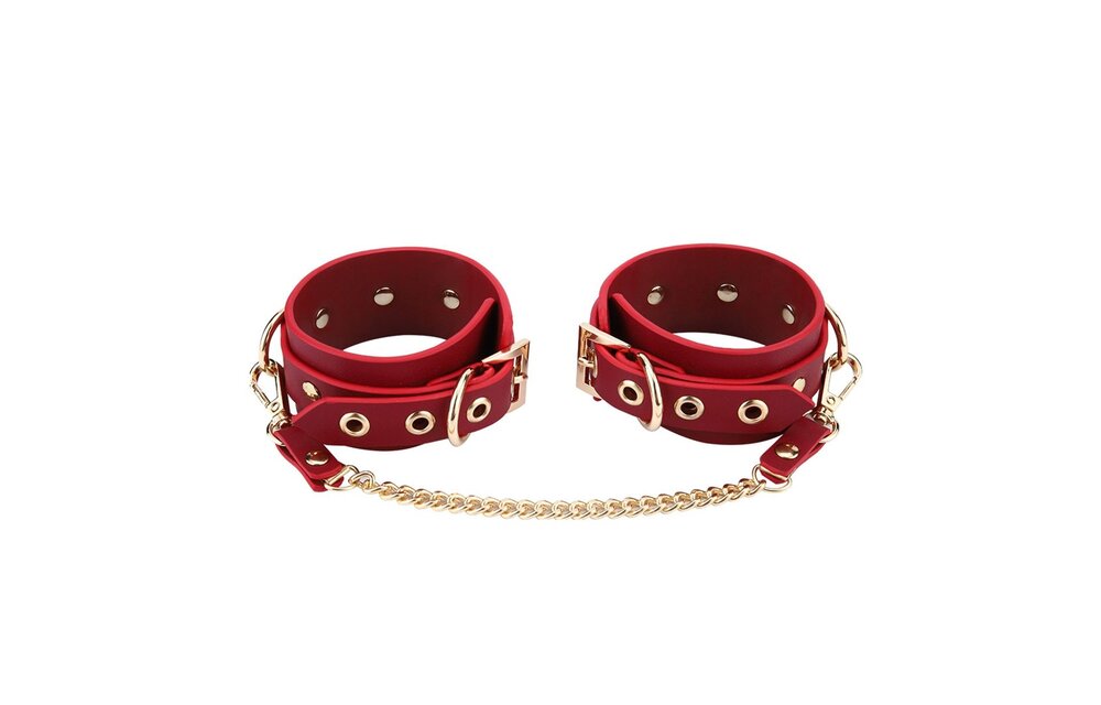 BDSM Kit Deluxe Rood – 5-delige Vegan Leather Set