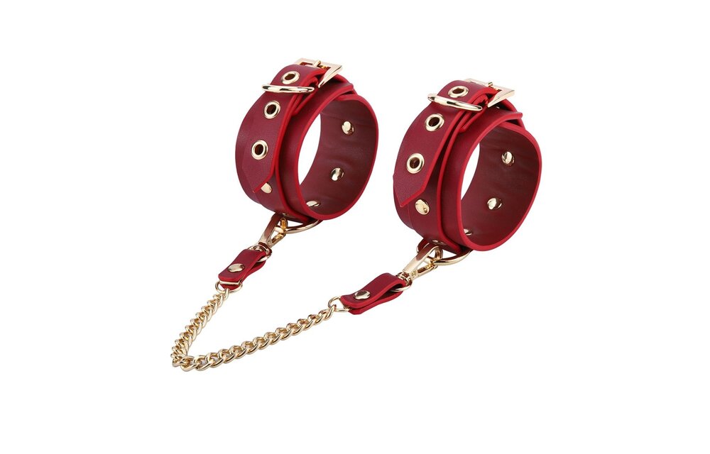 BDSM Kit Deluxe Rood – 5-delige Vegan Leather Set