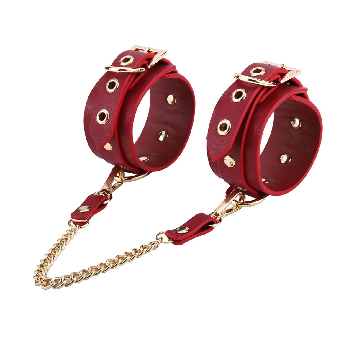 BDSM Kit Deluxe Rood – 5-delige Vegan Leather Set