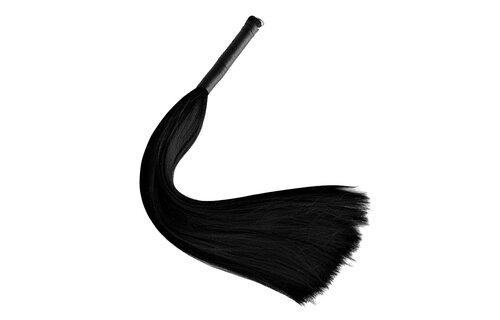 Haar Peitsche Schwarz Synthetisch