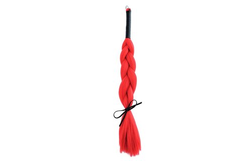 Swedish Red Synthetic Hair – Seductive BDSM Whip