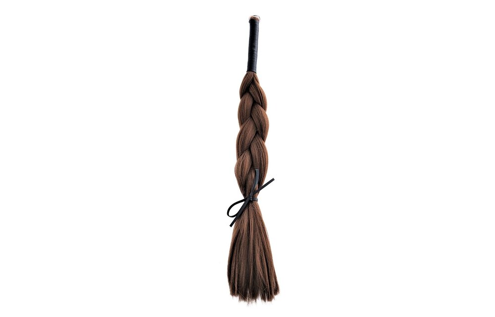 Haarpeitsche Braun Synthetisch – Sinnliches & langlebiges BDSM-Accessoire