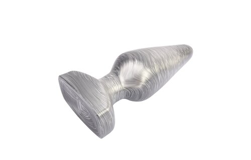 Butt Plug Silver Arthur K 15.5 cm | Silver Collection PVC