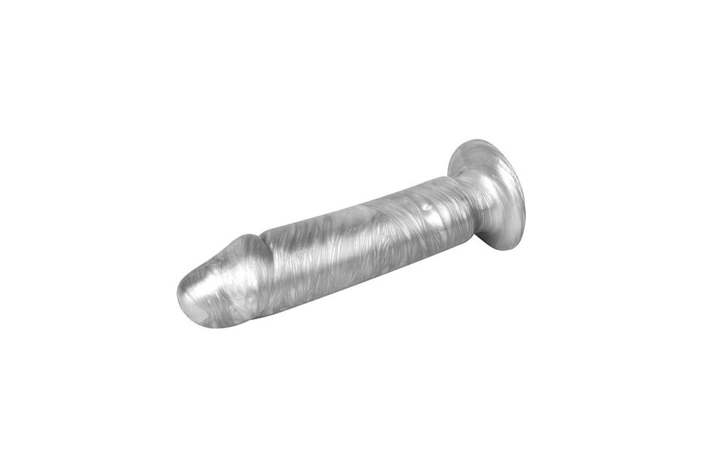 Dildo Silber Phut Dong 22 cm – Realistisch & Saugnapf