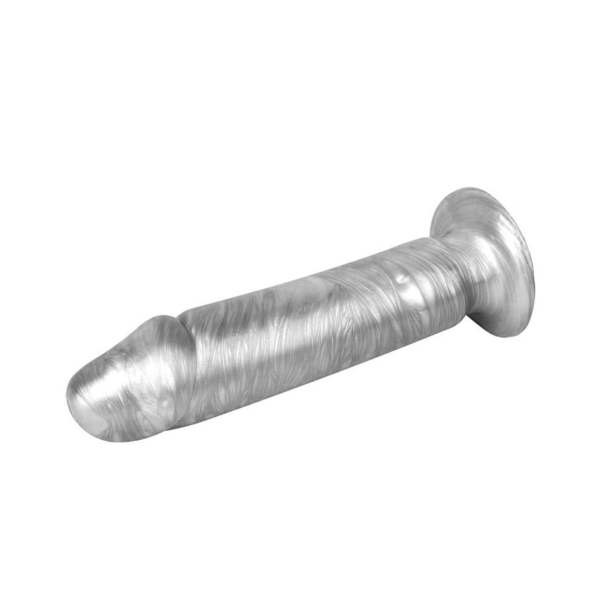 Dildo Silber Phut Dong 22 cm – Realistisch & Saugnapf