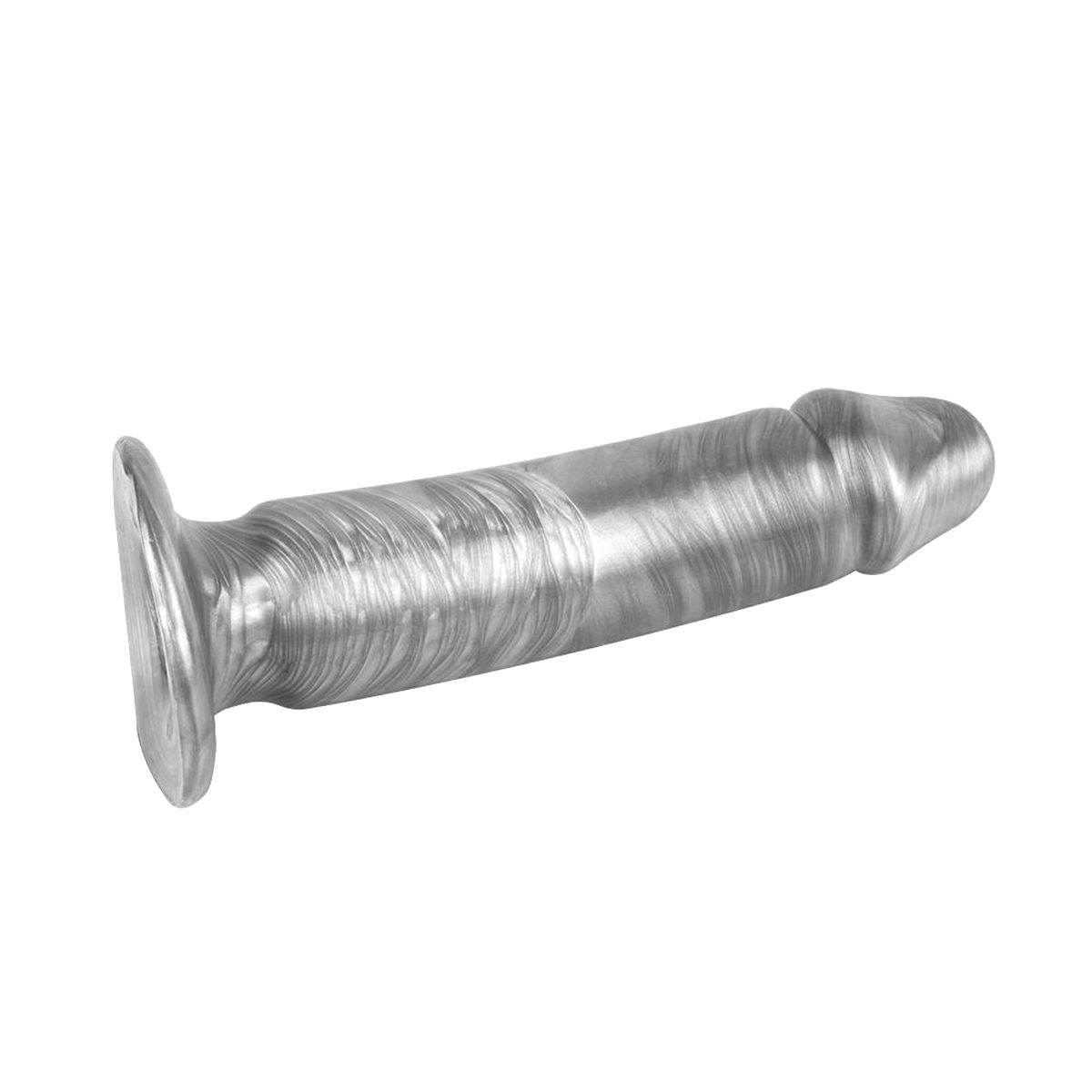Dildo Silber Phut Dong 22 cm – Realistisch & Saugnapf
