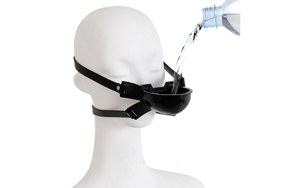 Kiotos BDSM Gag with Funnel & Pouring Cup – Comfortable