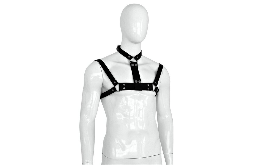 Lederhalsband und Brustgurt für Männer – stilvoll & cool