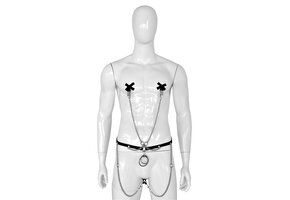 Leather Hip Belt and Rings with 4 Clamps M/W