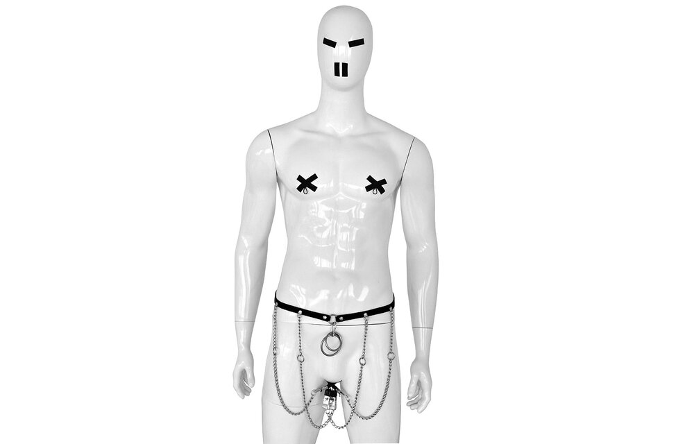 Leren Heupriem met Ringen & 4 Klemmen voor BDSM M/V