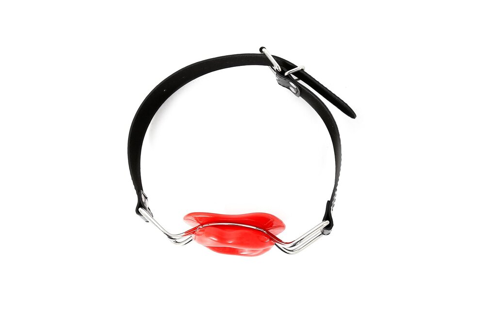 Rode Mondknevel met Lippen - Sensueel & Stijlvol Accessoire