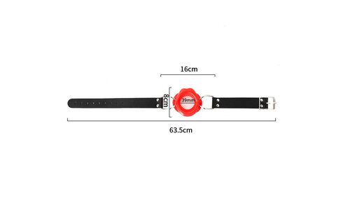 Red Gag with Lips - Sensual & Stylish Accessory