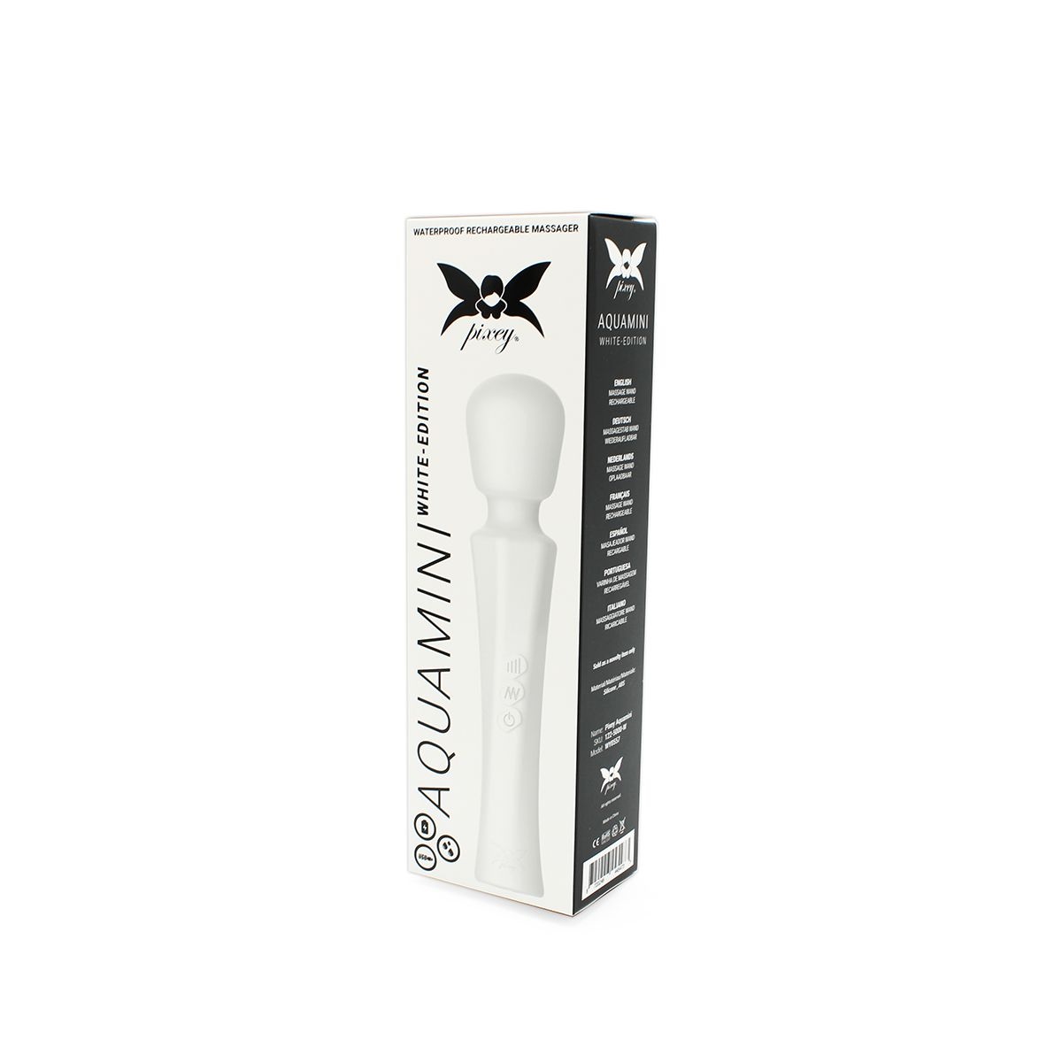 Pixey Aquamini Wand Vibrator - Quiet, Waterproof & Rechargeable