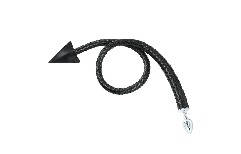 Devil Tail Butt Plug & Braided Whip 2-in-1 Accessory