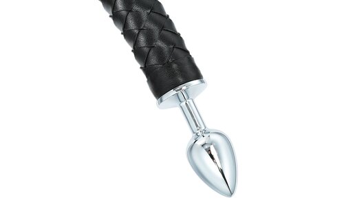 Duivelsstaart Buttplug & Gevlochten Zweep 2-in-1 Accessoire
