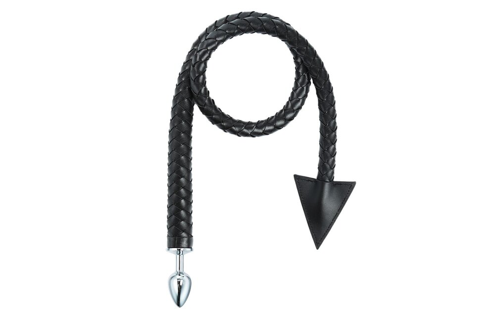 Duivelsstaart Buttplug & Gevlochten Zweep 2-in-1 Accessoire