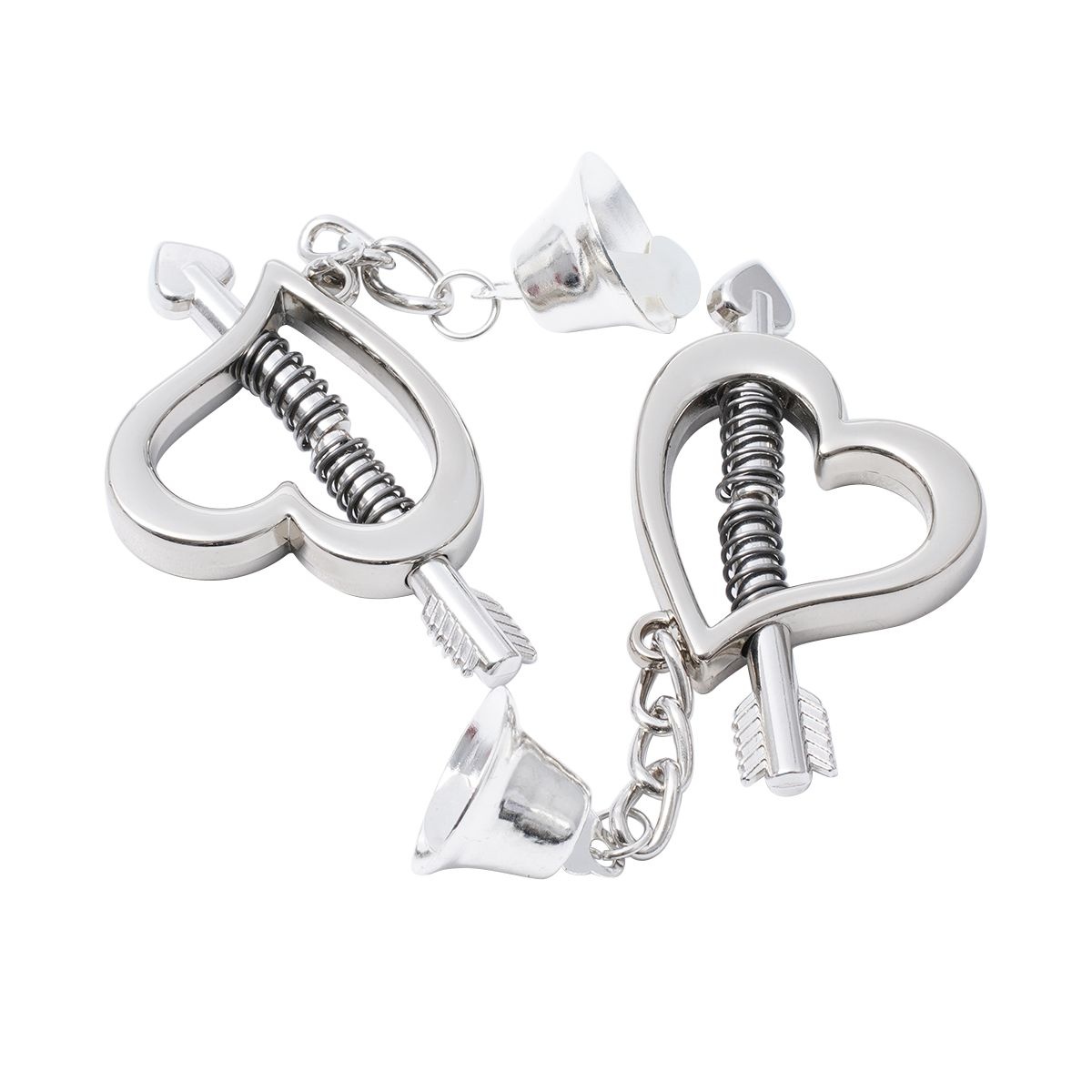 Heart-shaped Nipple Clamps with Spring – Playful & Romantic Pleasure