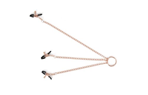 Roze tepel- en clitoris klemmen