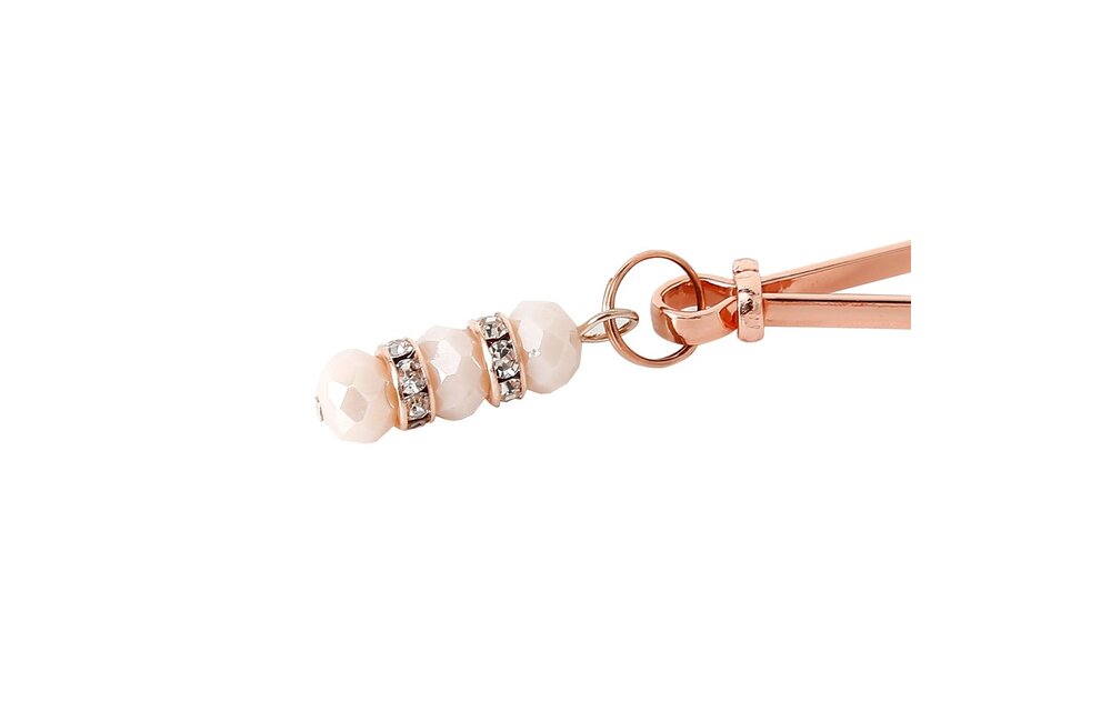 Pink Nipple Clamps with Rhinestones | Elegant & Sensual