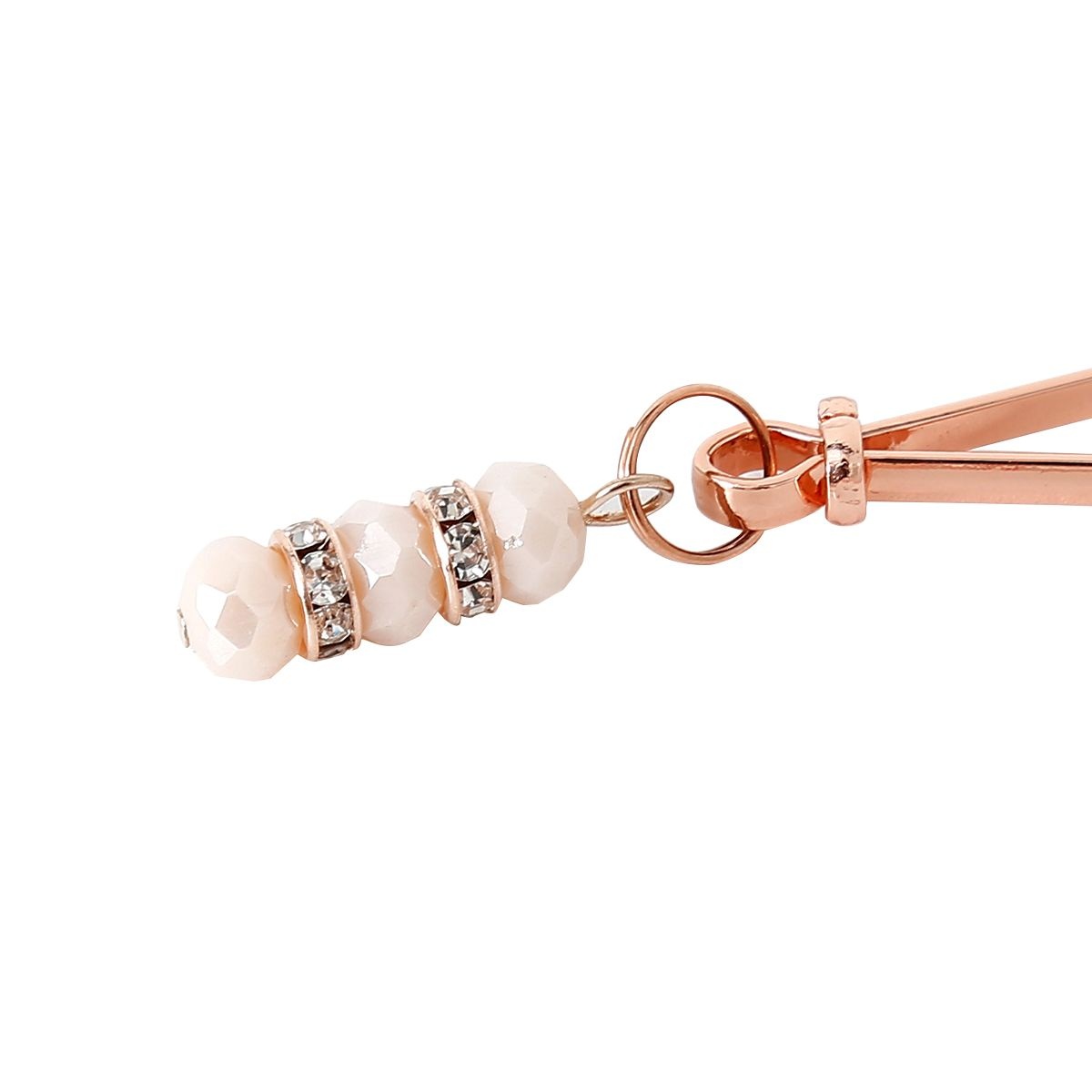 Pink Nipple Clamps with Rhinestones | Elegant & Sensual