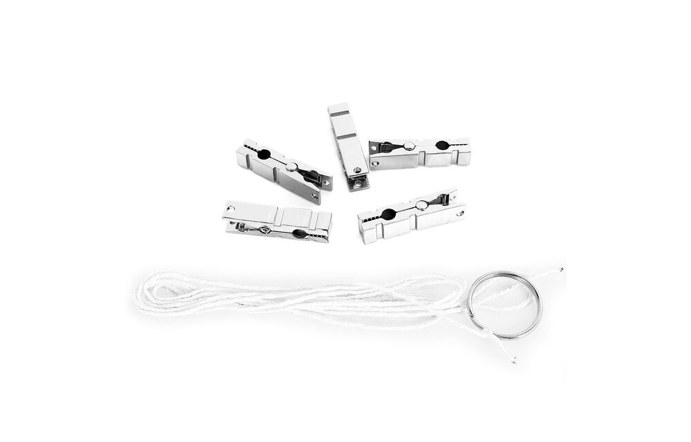 Tepelklemmen 5x Set met Touw – Sensueel & Stijlvol