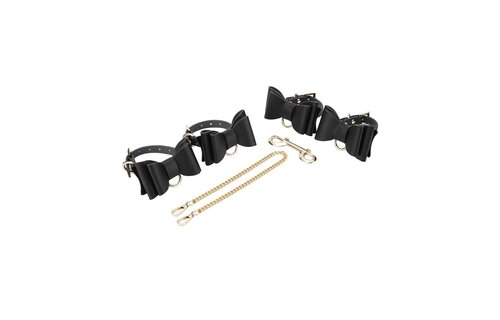 BDSM Bowties Set Black – 8-Piece Luxury Vegan Kit