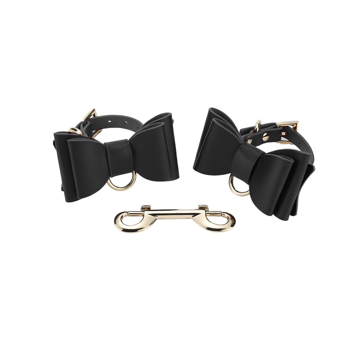 BDSM-Krawatten-Set Schwarz – 8-teiliges luxuriöses veganes Set